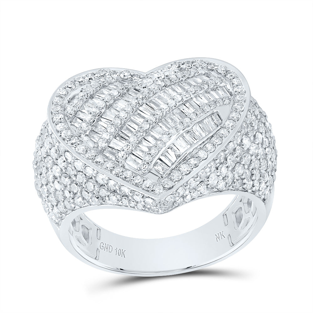 2CTW-DIA NK HEART RING