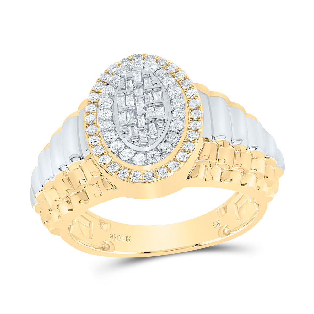 5/8CTW-DIA CN OVAL MENS RING