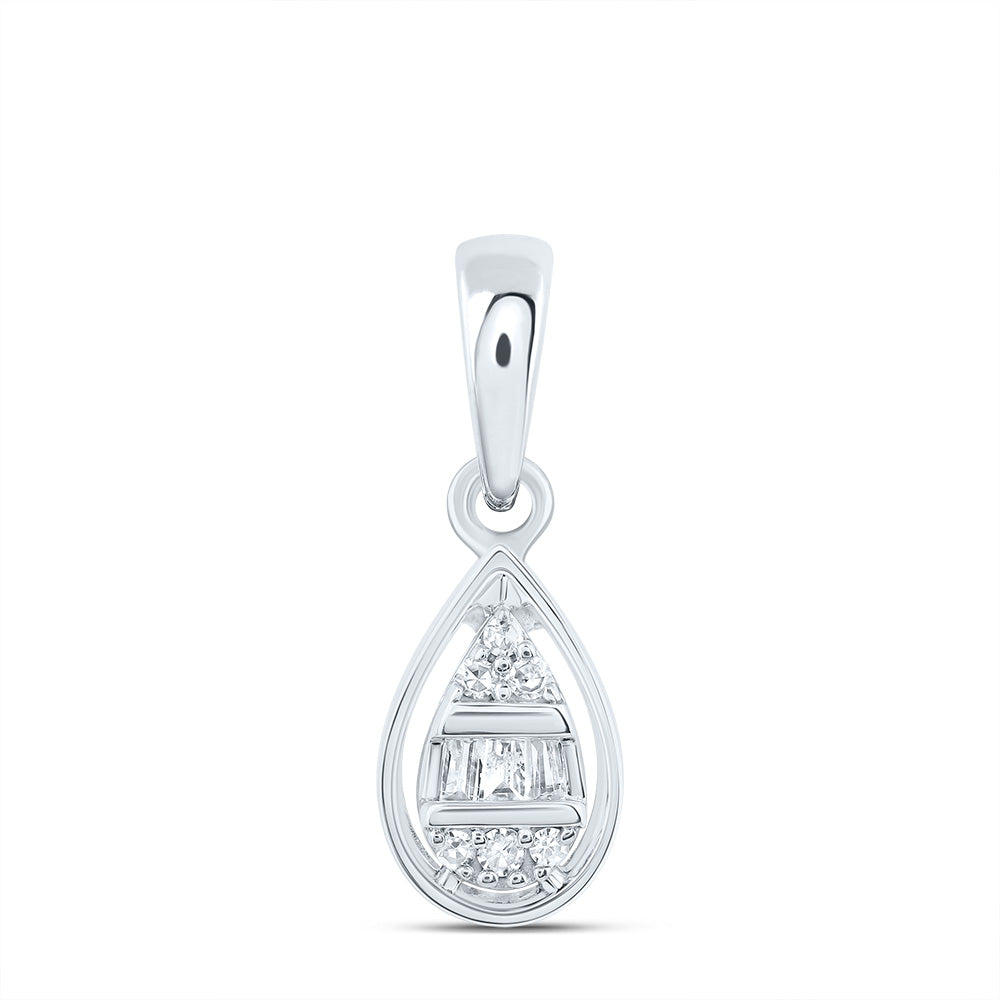 1/20CTW-DIA NK GIFT PEAR PENDANT
