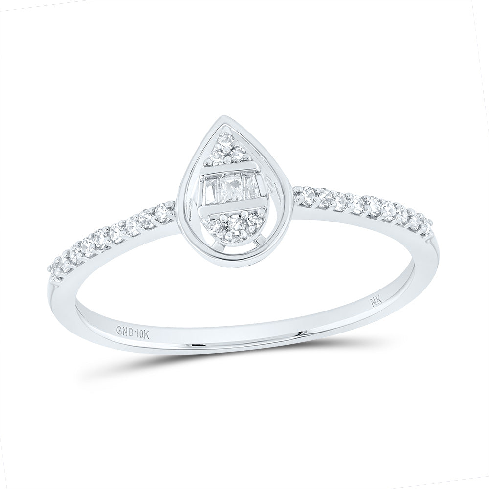 1/8CTW-DIA NK GIFT PEAR RING