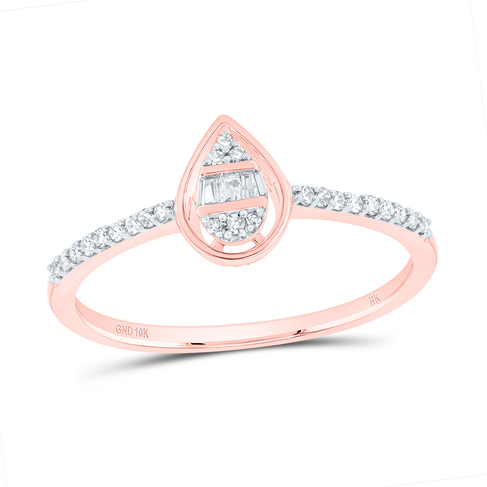 1/8CTW-DIA NK GIFT PEAR RING