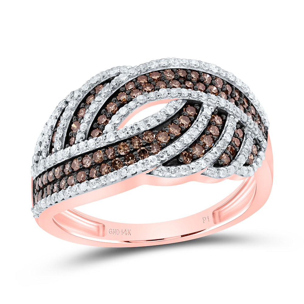 3/4CTW-DIA P1 GIFT COGNAC NATURAL LADIES RING