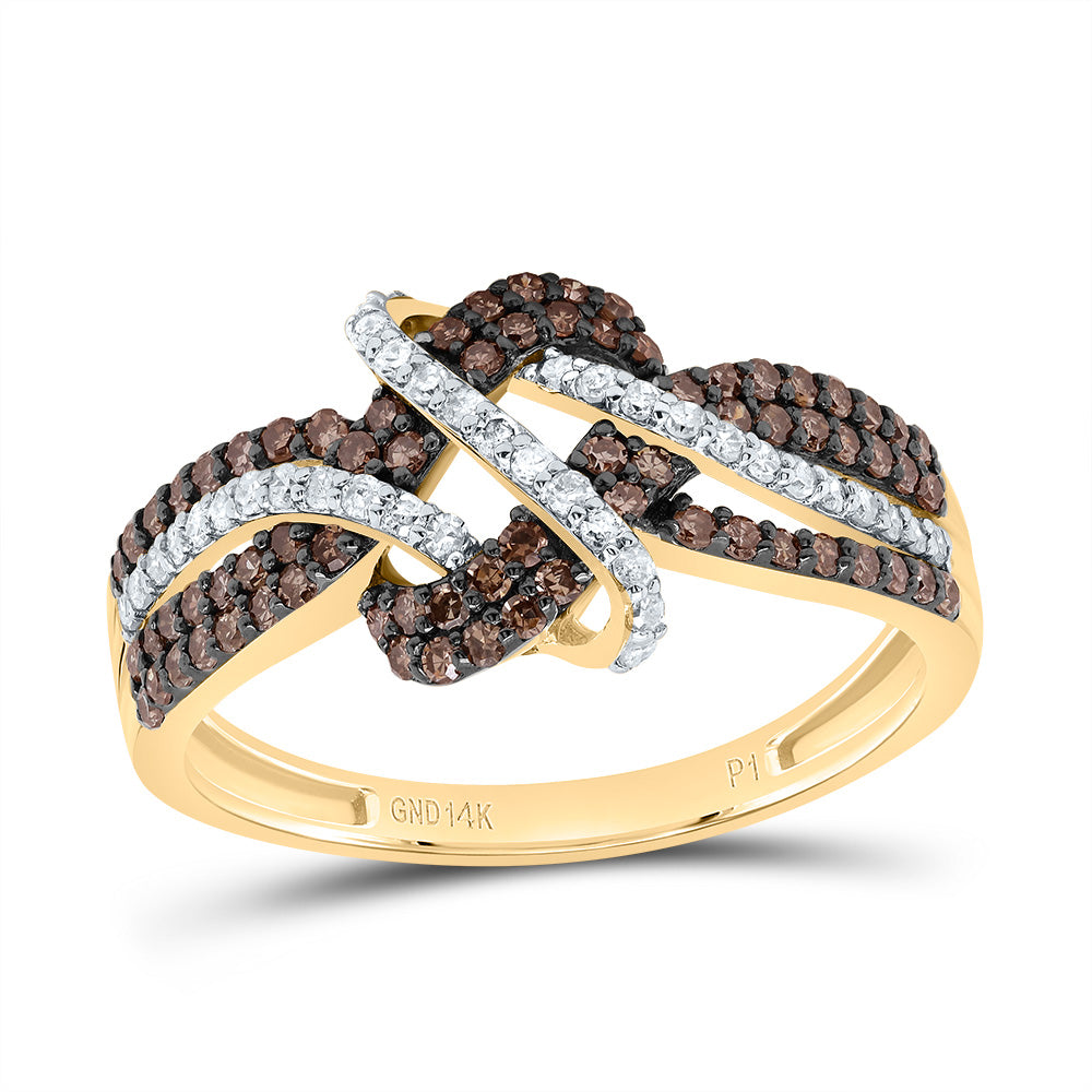 5/8CTW-DIA P1 GIFT COGNAC NATURAL LADIES RING