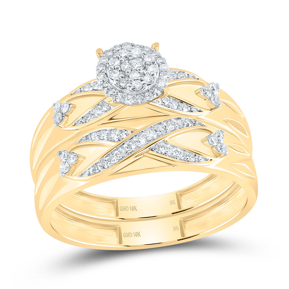 3/8CTW-DIA NK ROUND TRIO SET