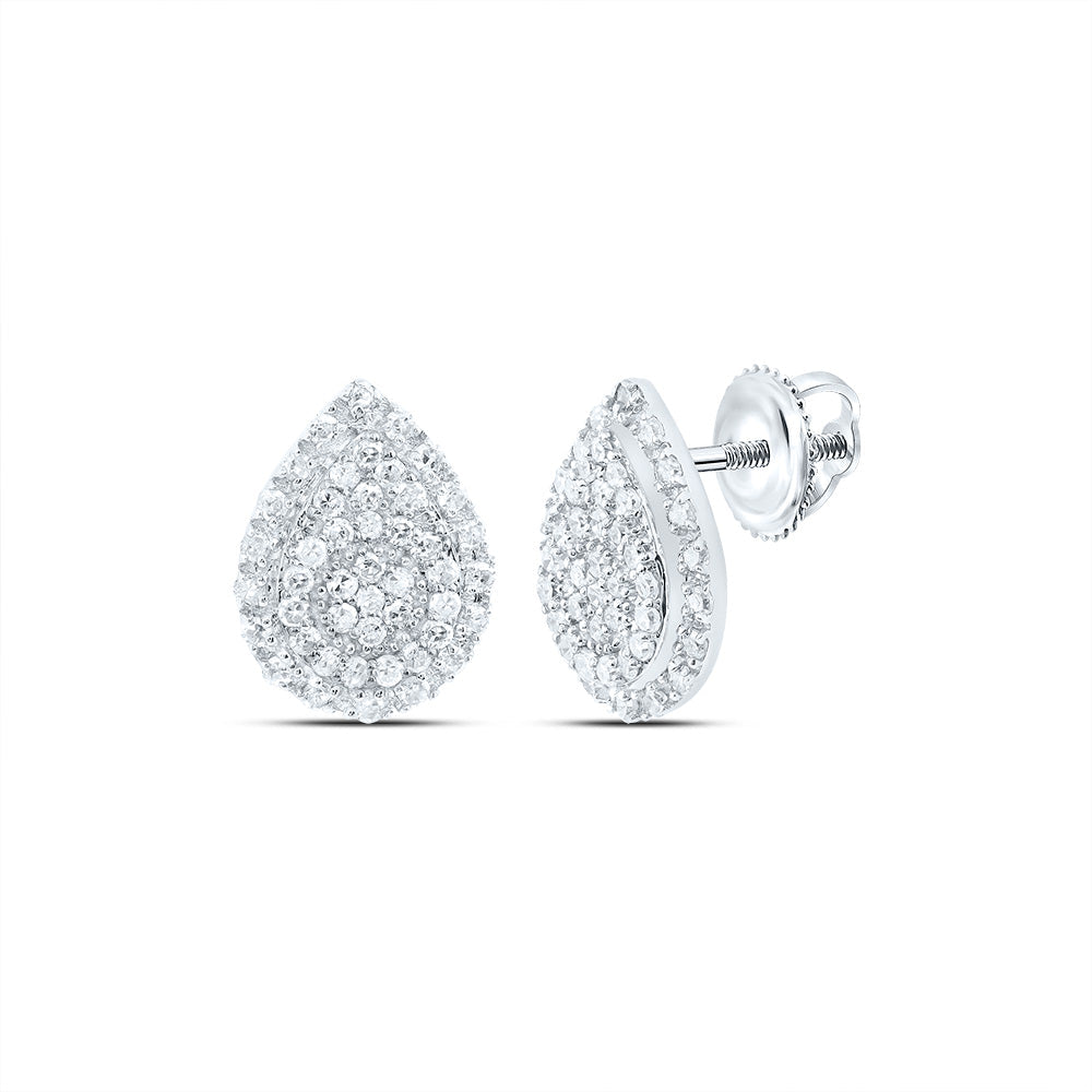 1/4CTW-DIA P1 GIFT PEAR STUD EARRING