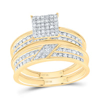Load image into Gallery viewer, 7/8CTW-DIA NK SQUARE TRIO SET

