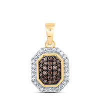 Load image into Gallery viewer, 1/4CTW-DIA NK OCTAGON COGNAC NATURAL PENDANT
