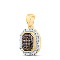 Load image into Gallery viewer, 1/4CTW-DIA NK OCTAGON COGNAC NATURAL PENDANT
