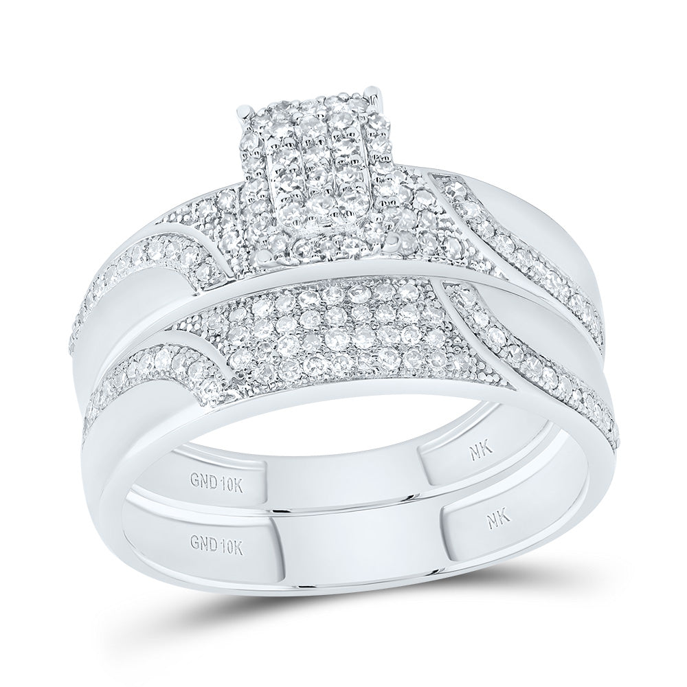 5/8CTW-DIA NK EMERALD TRIO SET