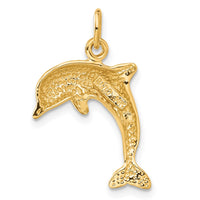 Load image into Gallery viewer, 14k Dolphin Charm
