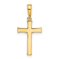 Load image into Gallery viewer, 14k and White Rhodium D/C Crucifix Cross Pendant
