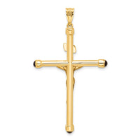 Load image into Gallery viewer, 14K Polished Crucifix Onyx Pendant
