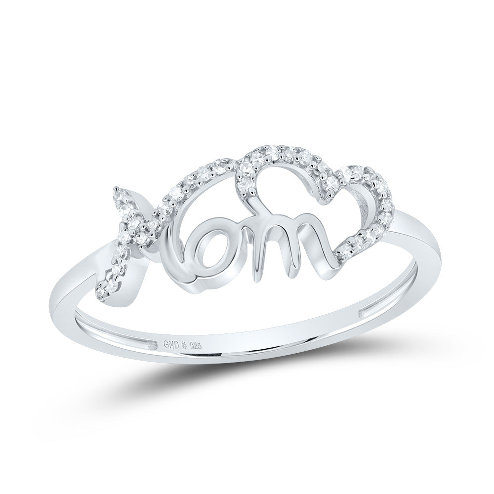 1/10CTW-DIA P1 GIFT MOM HEART RING