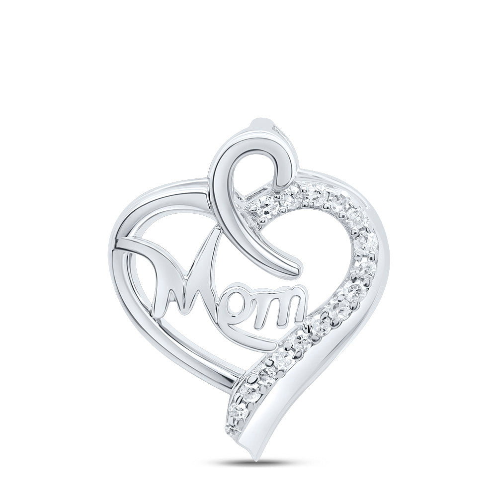 1/20CTW-DIA P1 GIFT MOM HEART PENDANT