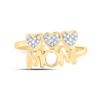 Load image into Gallery viewer, 1/10CTW-DIA P1 GIFT MOM HEART RING
