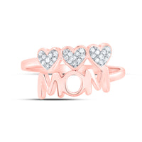Load image into Gallery viewer, 1/10CTW-DIA P1 GIFT MOM HEART RING
