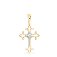 Load image into Gallery viewer, 1/12CTW DIA NK FASHION CROSS PENDANT
