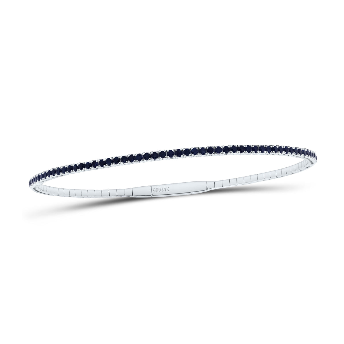 2 1/4CTW-DIA RD-BS NAT GEM TENNIS BANGLE