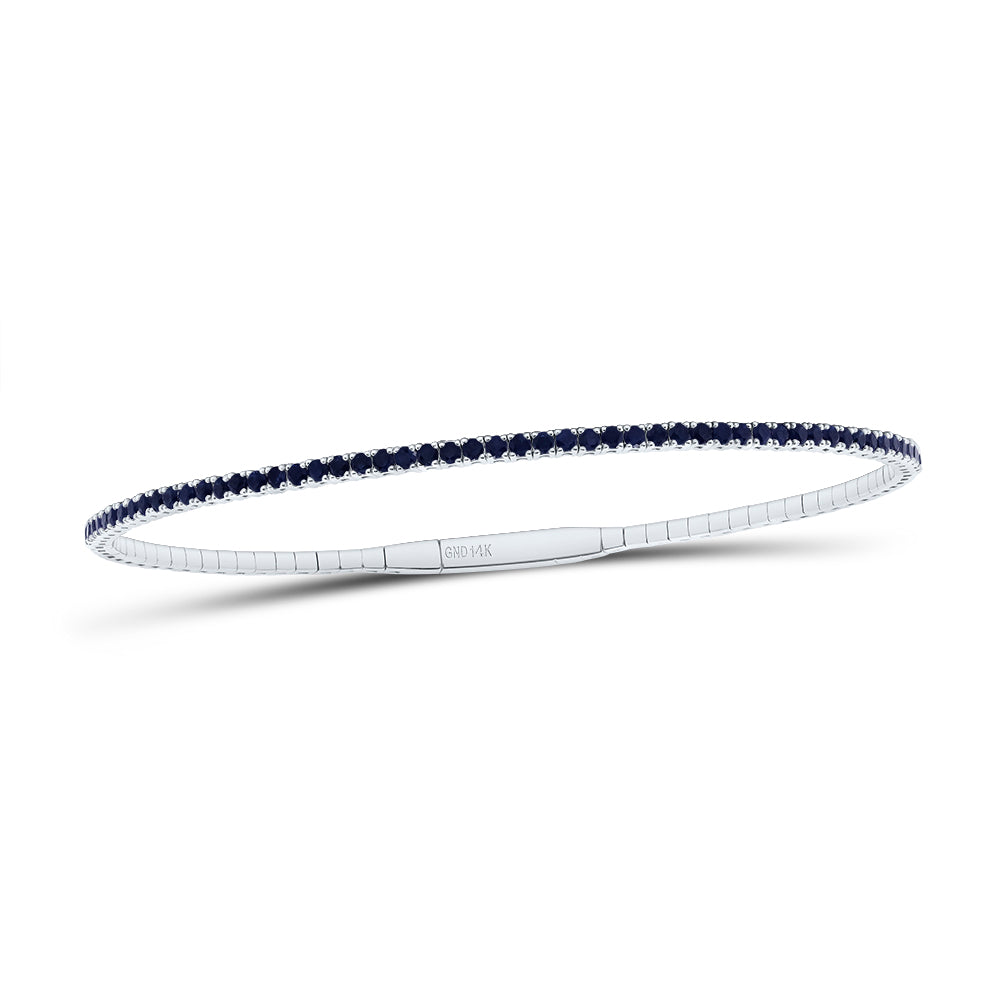 1CTW-DIA RD-BS NAT GEM TENNIS BANGLE