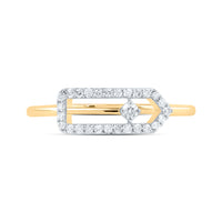 Load image into Gallery viewer, 1/6CTW-DIA CN FASHION PAPER CLIP RING

