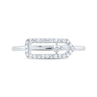 Load image into Gallery viewer, 1/6CTW-DIA CN FASHION PAPER CLIP RING
