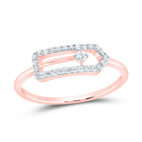 Load image into Gallery viewer, 1/6CTW-DIA CN FASHION PAPER CLIP RING
