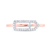 Load image into Gallery viewer, 1/6CTW-DIA CN FASHION PAPER CLIP RING
