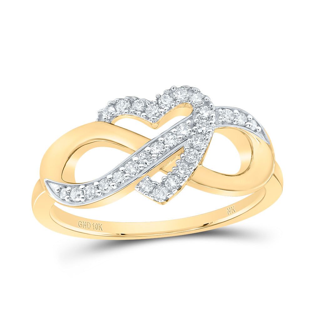 1/5CTW-DIA NK FASHION INFINITY HEART RING