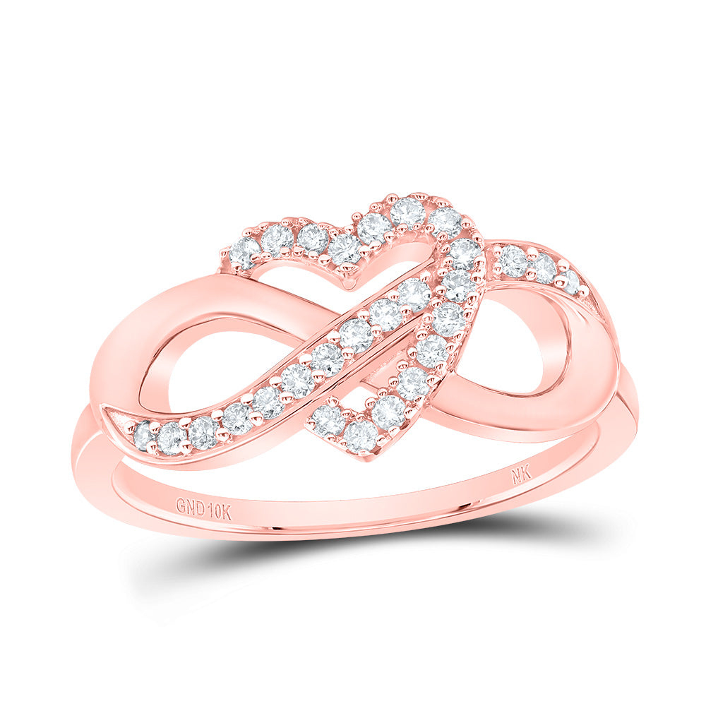 1/5CTW-DIA NK FASHION INFINITY HEART RING