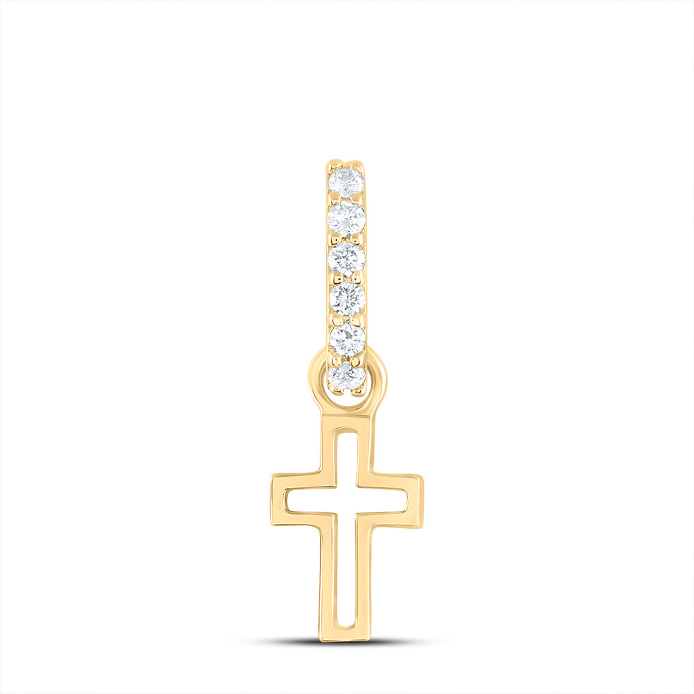 1/20CTW-DIA ANA M FASHION CROSS PENDANT