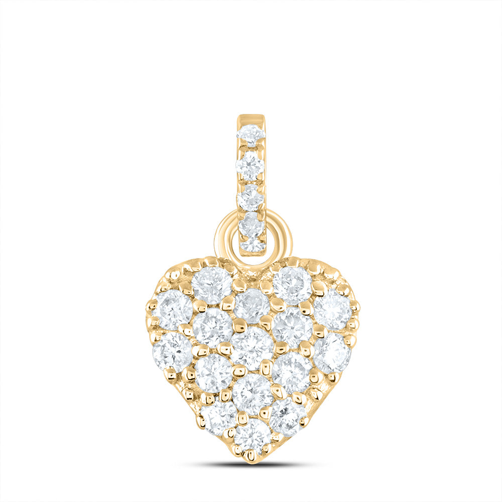1/5CTW-DIA ANA M FASHION HEART PENDANT
