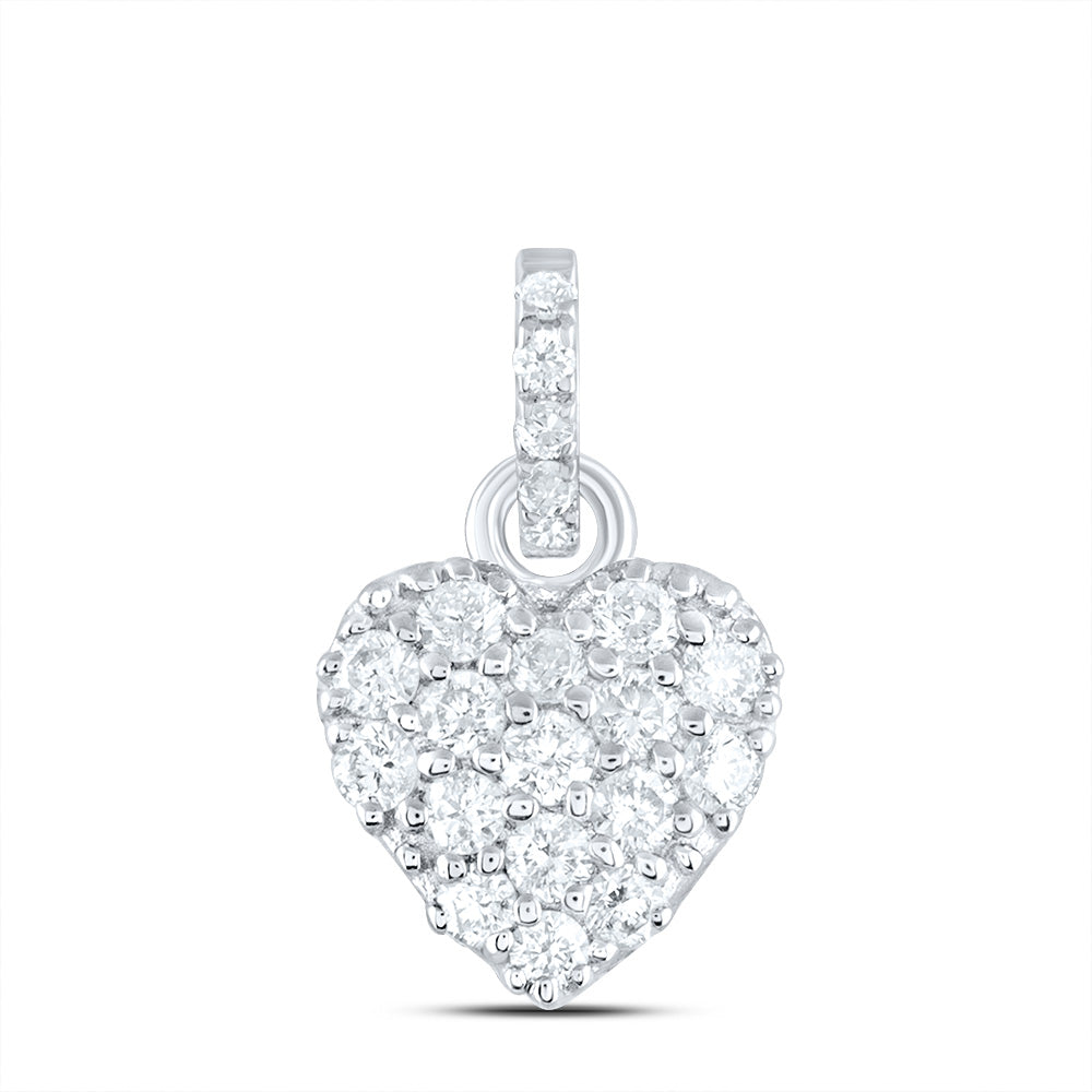 1/5CTW-DIA ANA M FASHION HEART PENDANT