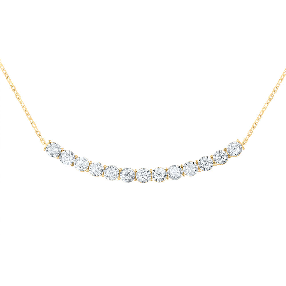 5/8CTW-DIA CN FASHION TENNIS NECKLACE(18 INCH)