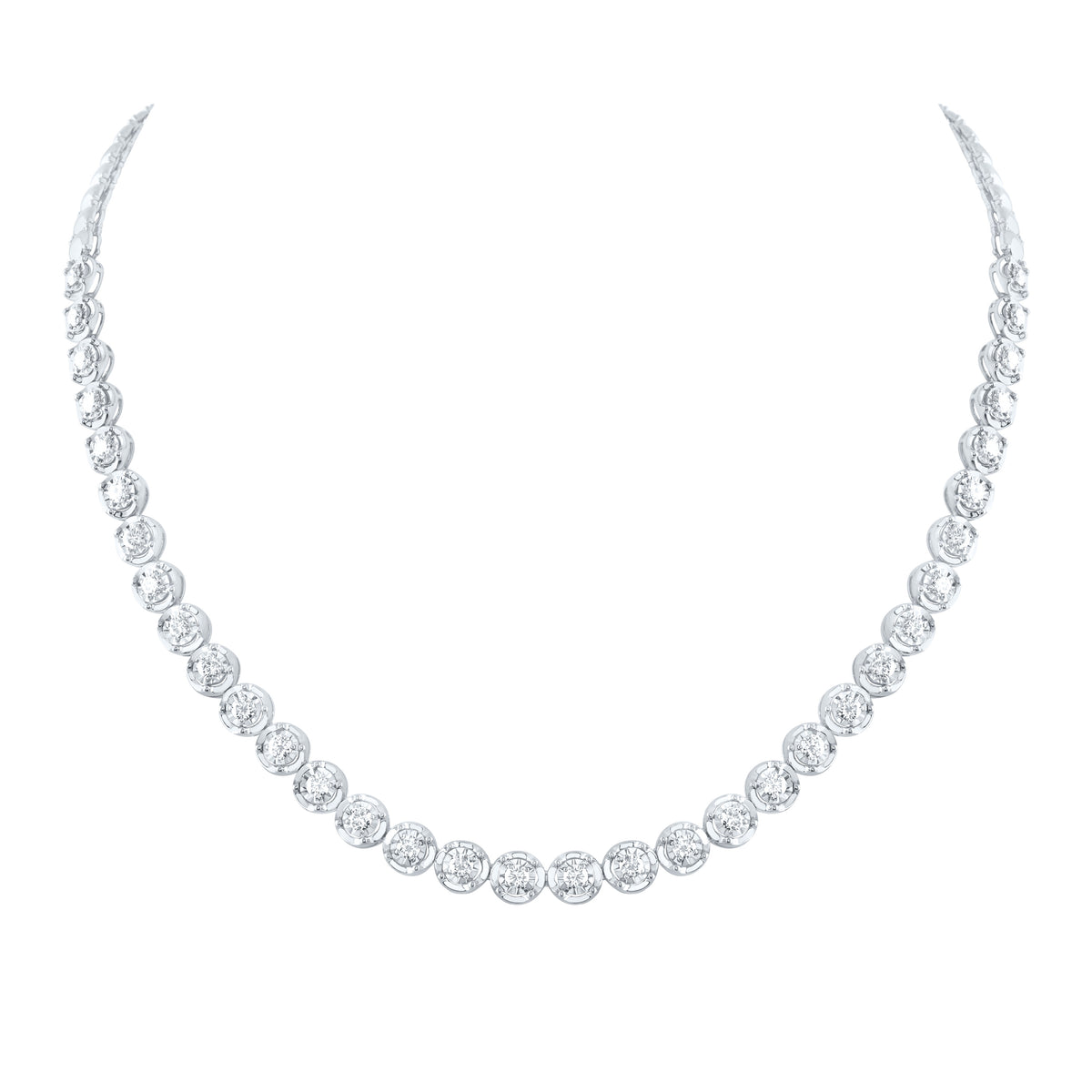 5 3/4CTW-DIA NKE FASHION TENNIS NECKLACE (18 INCH)