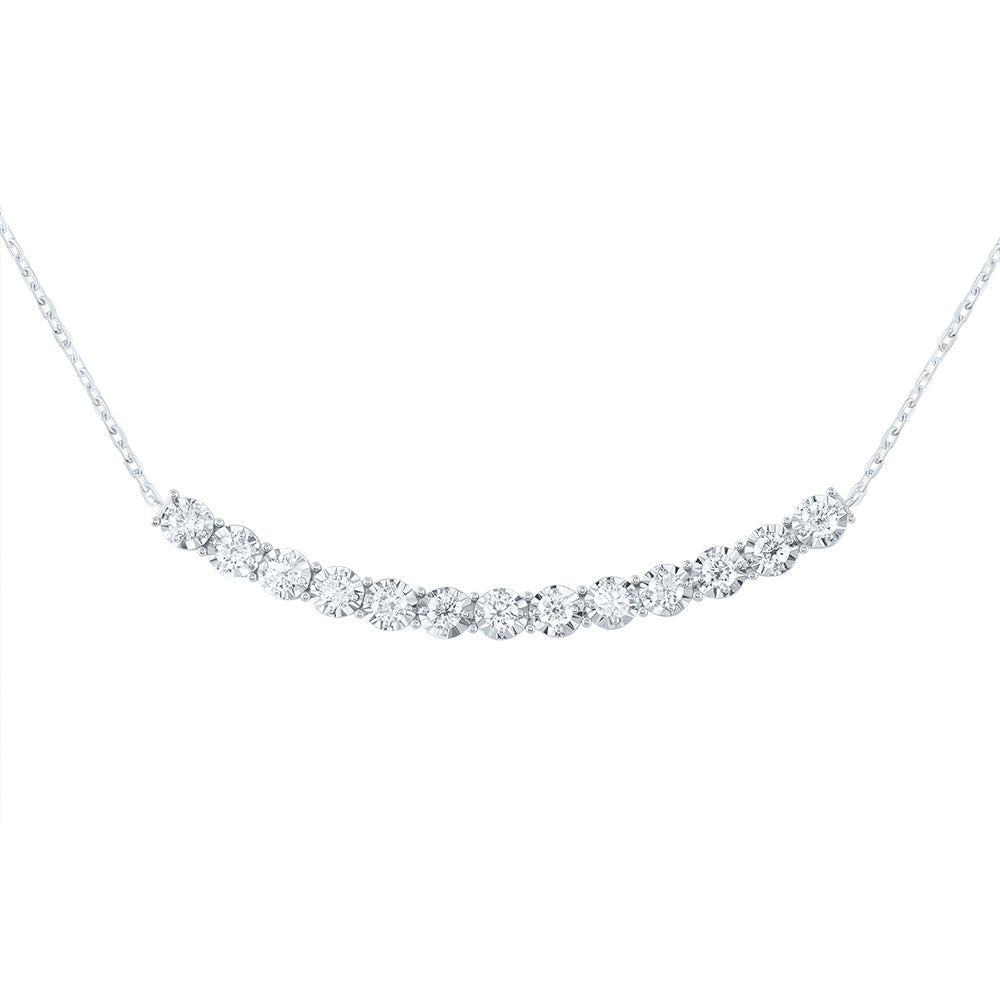 5/8CTW-DIA CN FASHION TENNIS NECKLACE(18 INCH)