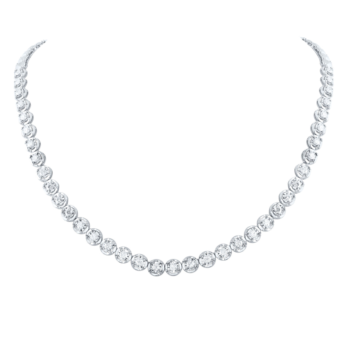 3 3/4CTW-DIA NKE FASHION TENNIS NECKLACE (18 INCH)