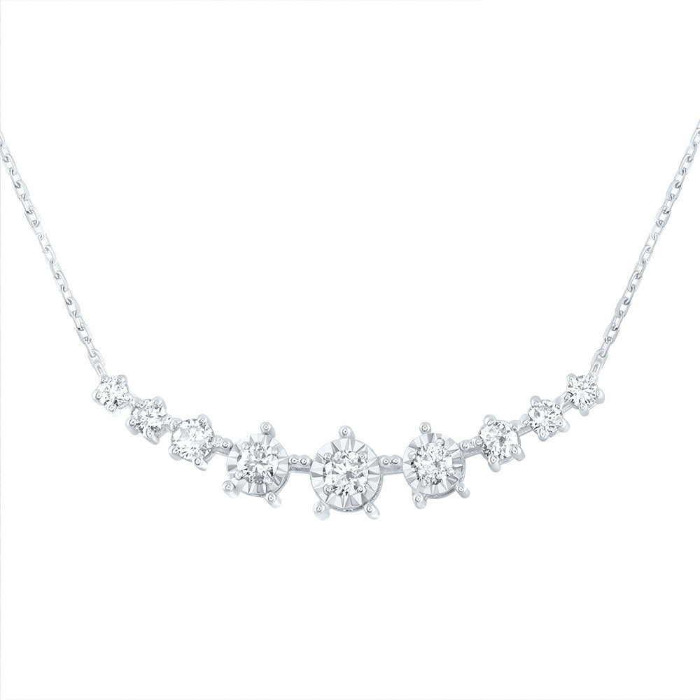 1/4CTW-DIA CN FASHION NECKLACE(18 INCH)