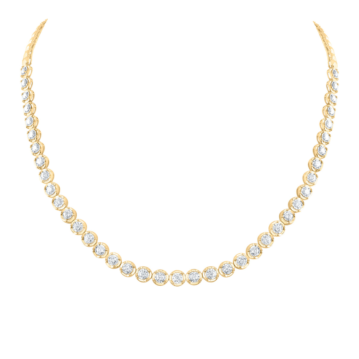 3CTW-DIA NKE FASHION TENNIS NECKLACE (18 INCH)