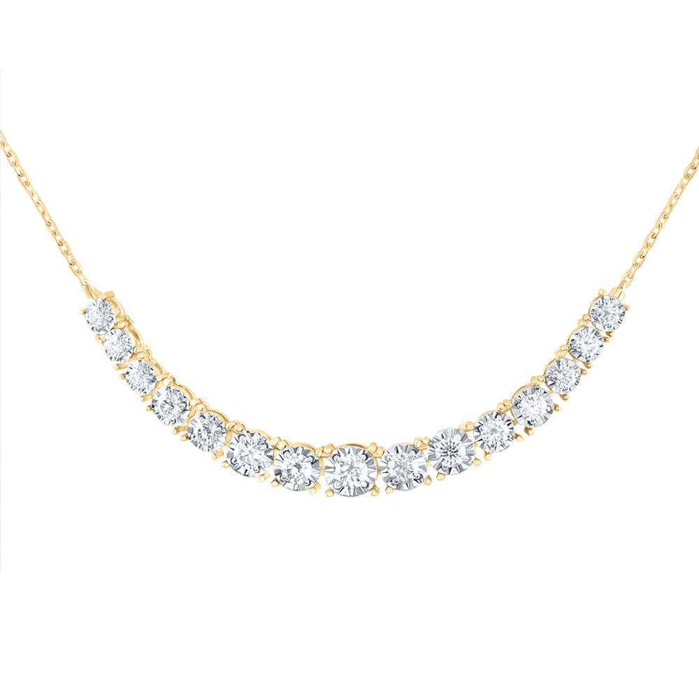 1 1/5CTW-DIA ANA M FASHION TENNIS NECKLACE(18 INCH)