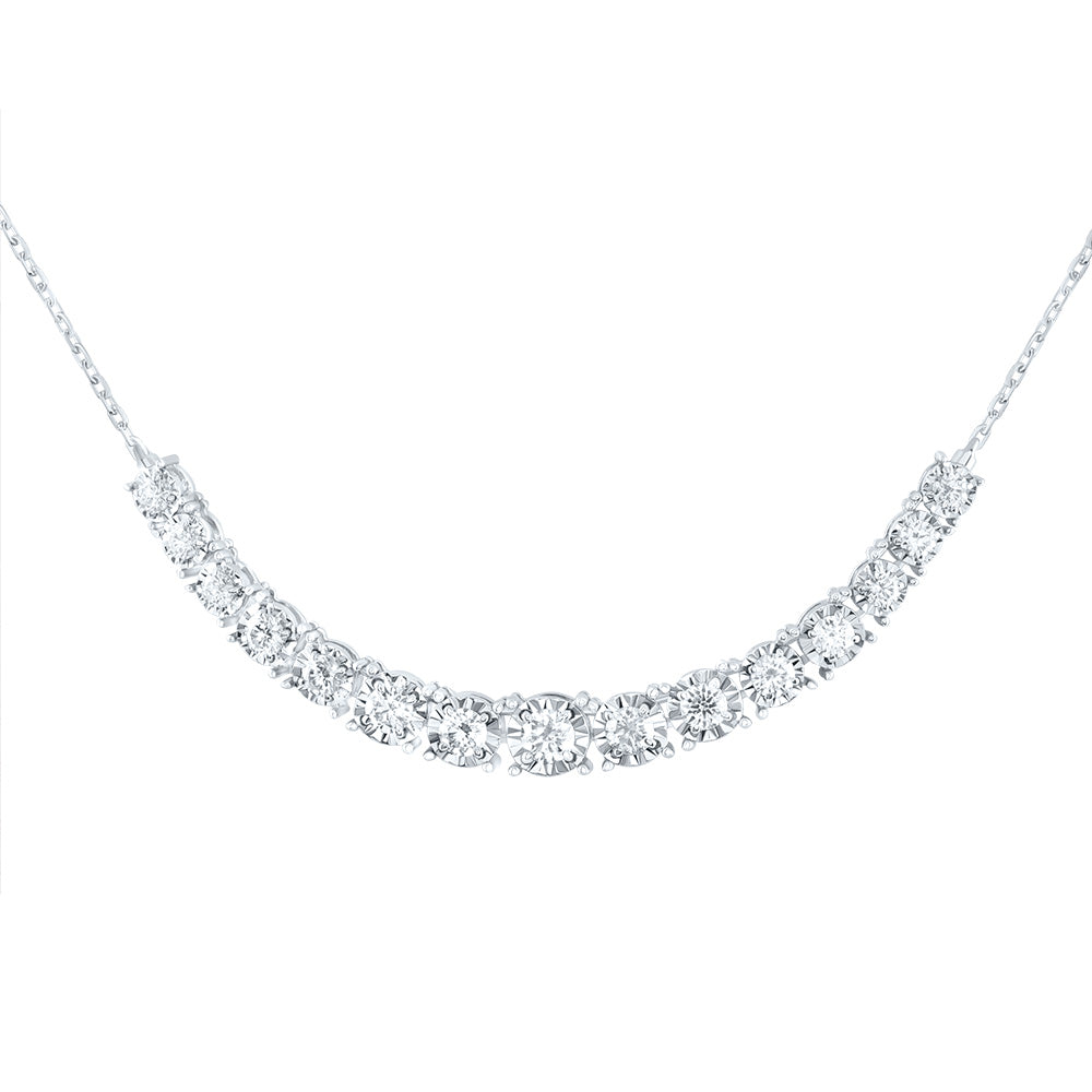 1 1/5CTW-DIA ANA M FASHION TENNIS NECKLACE(18 INCH)