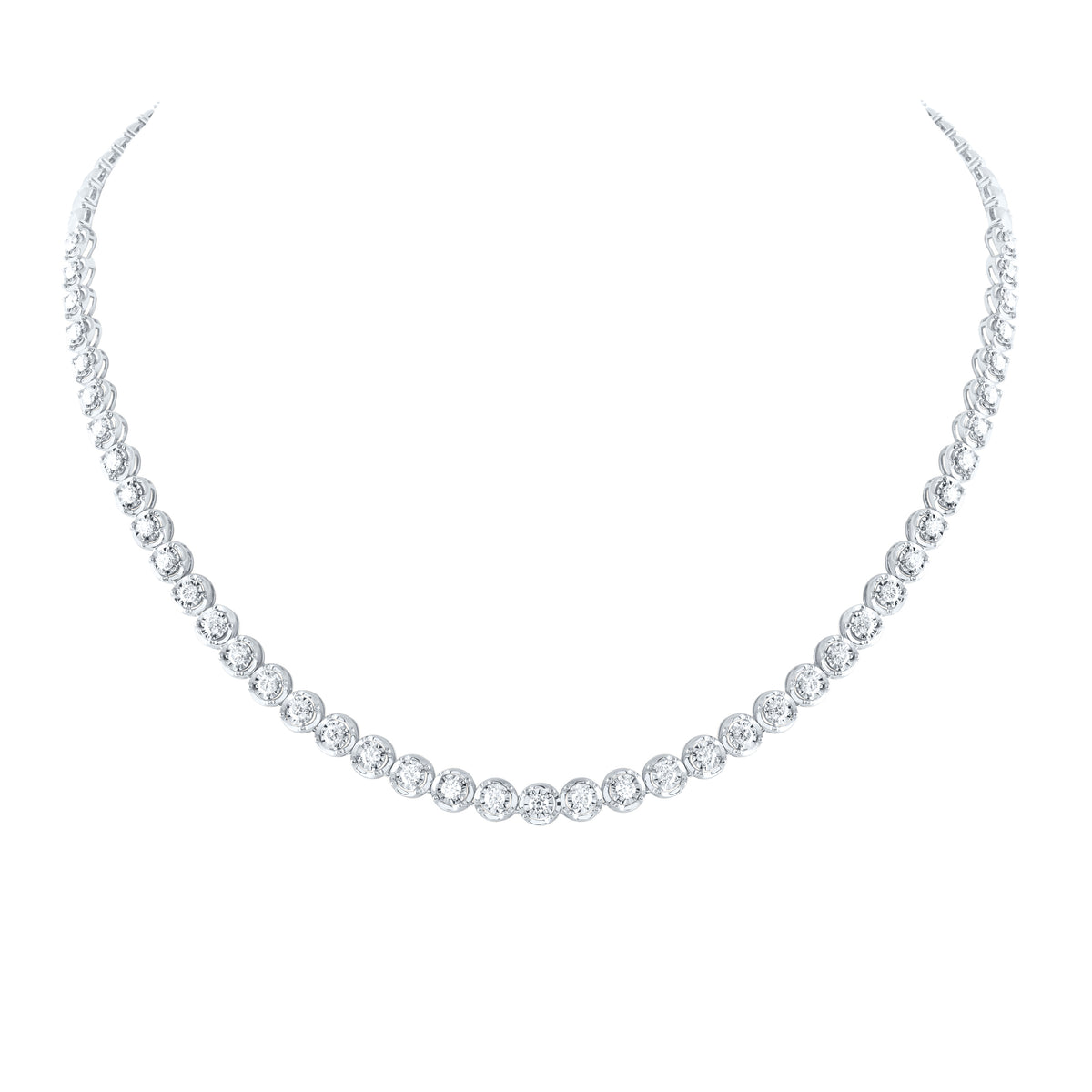 2 3/4CTW-DIA NKE FASHION TENNIS NECKLACE (18 INCH)