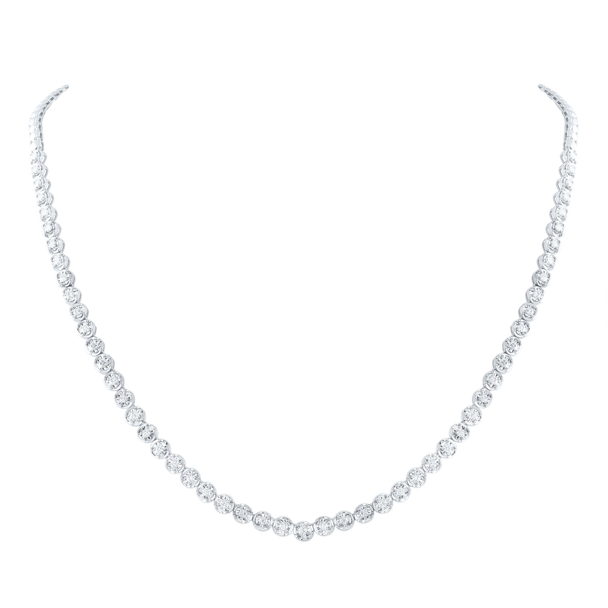 1 5/8CTW-DIA NKE FASHION TENNIS NECKLACE (18 INCH)
