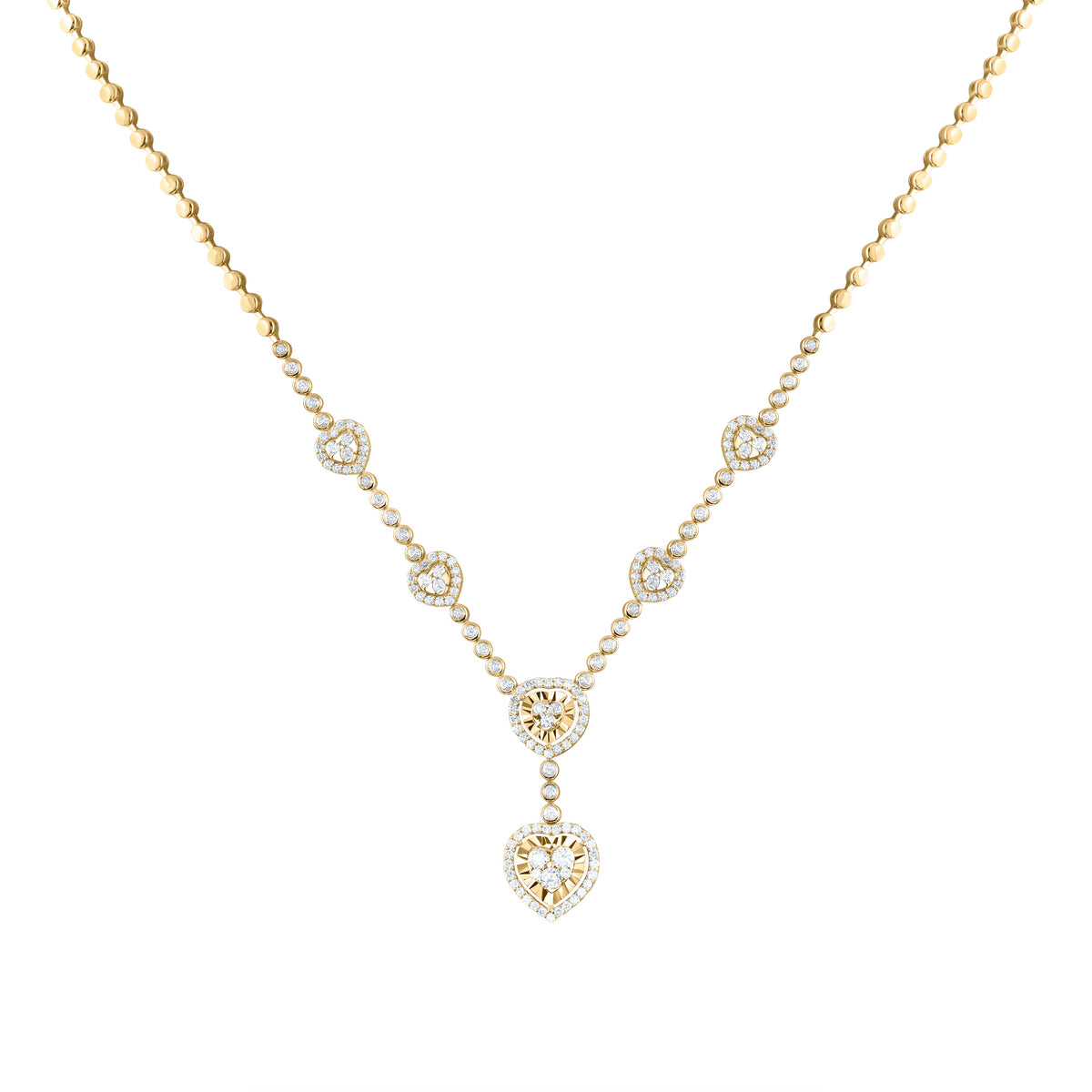 1 1/5CTW-DIA CN FASHION HEART NECKLACE (18 INCH)