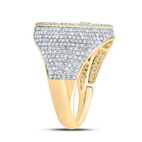 Load image into Gallery viewer, 1 7/8CTW-DIA NK CROME CROSS MENS RING
