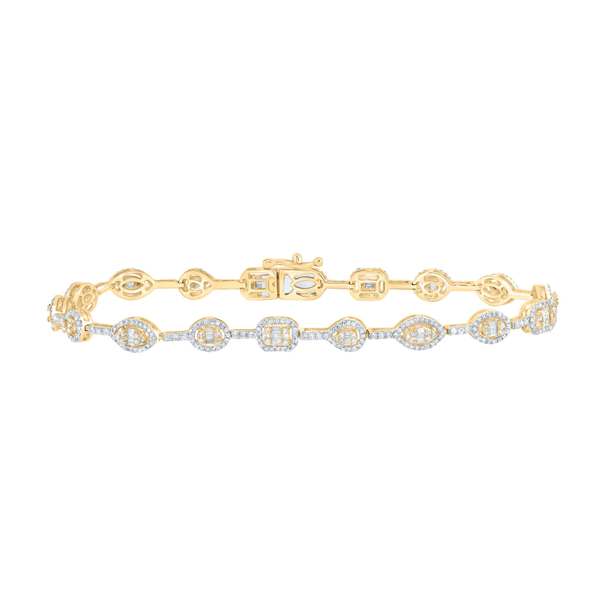 1 3/8CTW-DIA NK FASHION BRACELET (7 INCH)