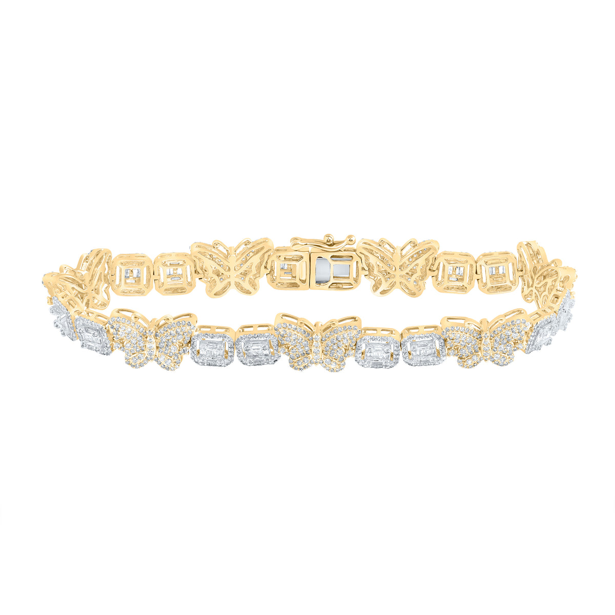 3 1/3CTW-DIA NK BUTTERFLY BRACELET (7 INCH)