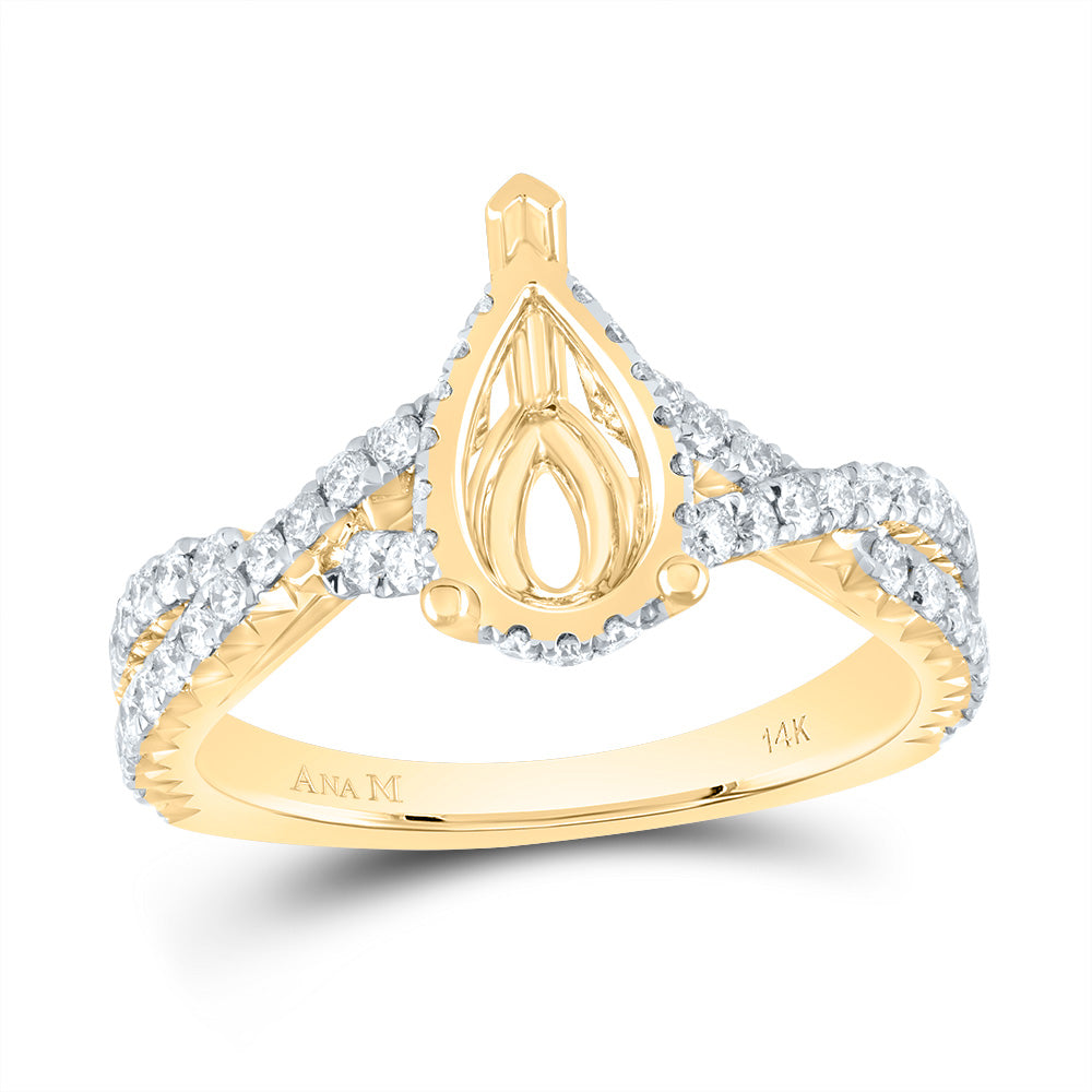 5/8CTW-DIA ANA M 2CT-CPS SEMI-MOUNT NO HALO ENGAGEMENT RING