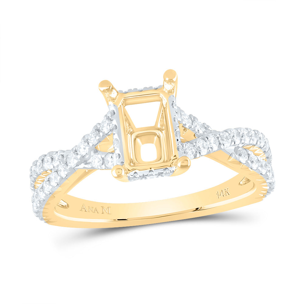 5/8CTW-DIA ANA M 2CT-COCT SEMI-MOUNT NO HALO ENGAGEMENT RING