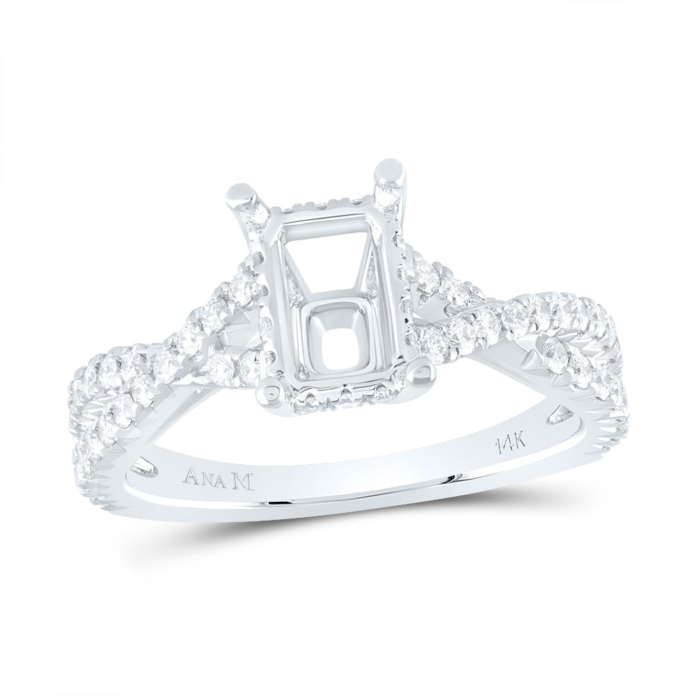 5/8CTW-DIA ANA M 2CT-COCT SEMI-MOUNT NO HALO ENGAGEMENT RING