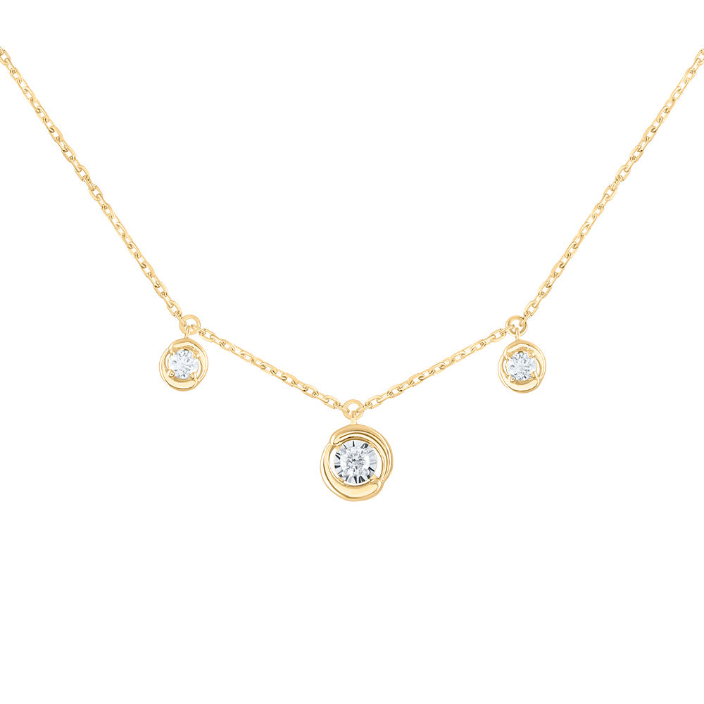 1/5CTW-DIA CN FASHION NECKLACE (18 INCH)